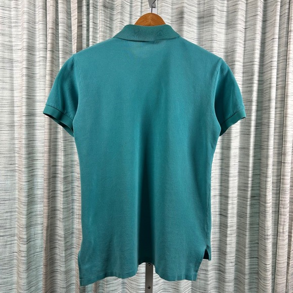 Vintage IZOD Lacoste Polo Shirt Mens Medium Green Short Sleeve‎ Crocodile Logo - Picture 6 of 7